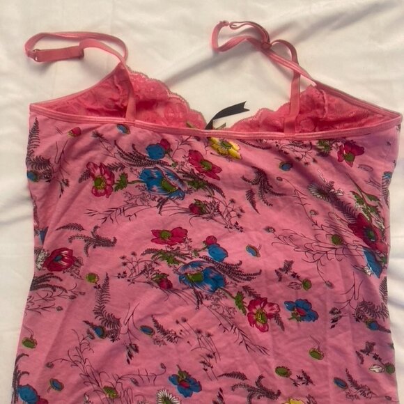 Hot Pink Floral Summer Pajamas - Picture 3 of 7
